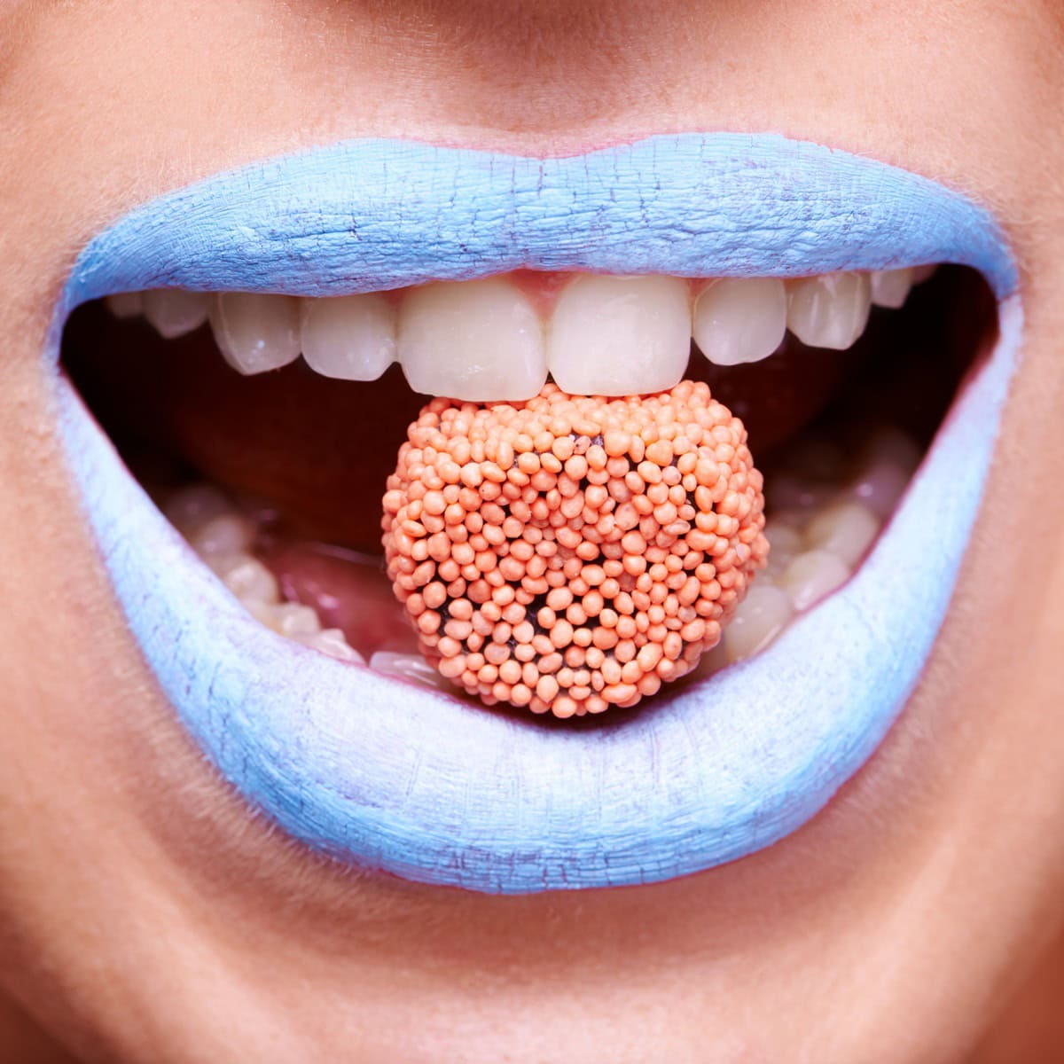 Labios azules